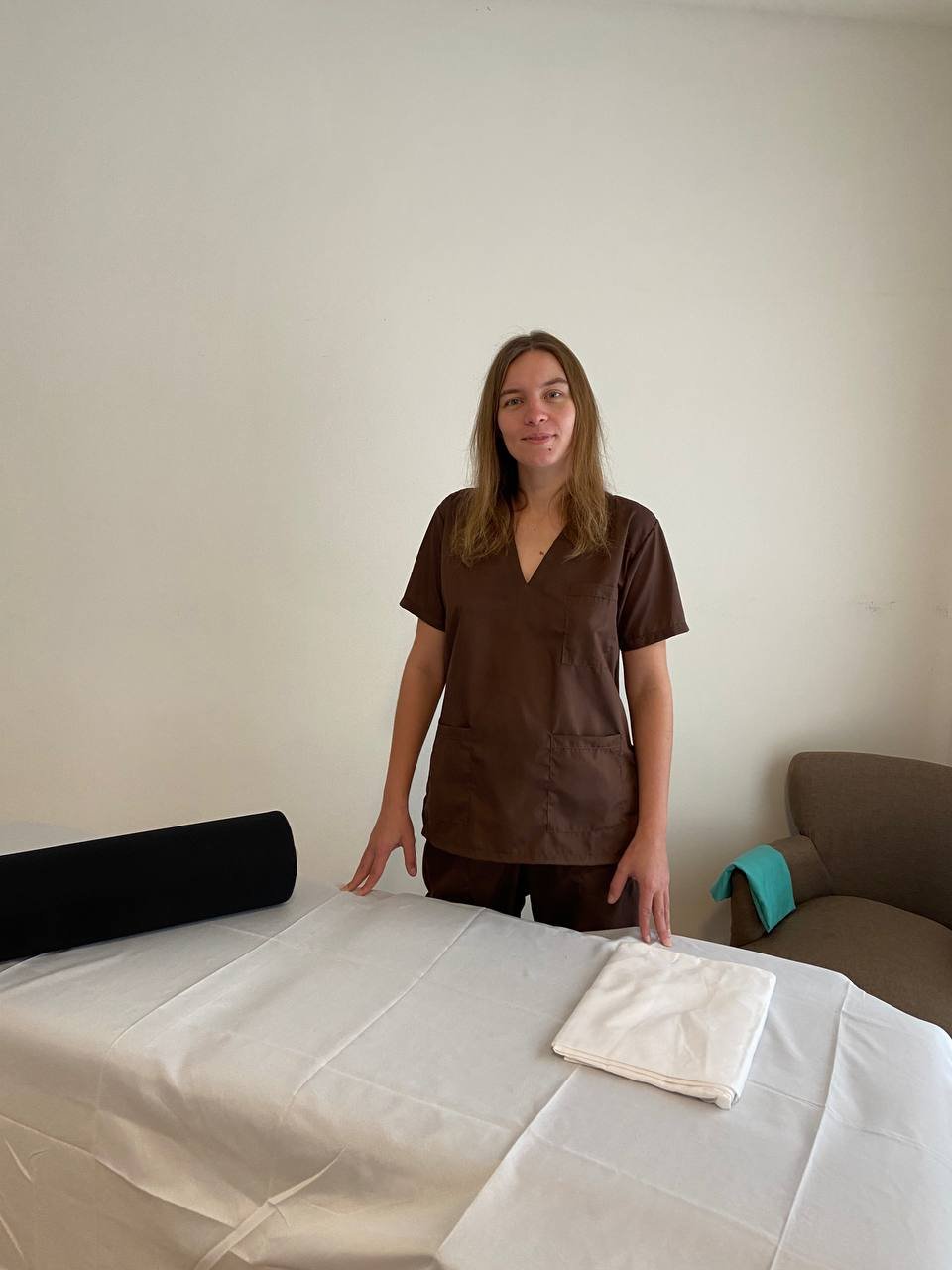 María, masajista de Método Ruso